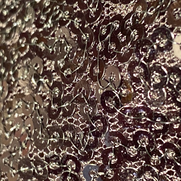 NEW YORK & CO - NWT - pocketed joggers: black sequin w elastic waist / cuffs - L - Picture 14 of 16